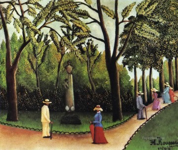 リュクサンブール公園にあるショパンの記念碑 1909年 アンリ・ルソー ポスト印象派 素朴原始主義 Oil Paintings